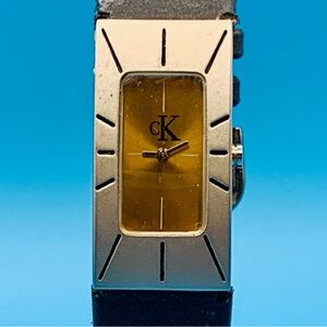 CK CALVIN KLEIN TRS S828 Women’s Fashion Quartz Wristwatch Working Condition
